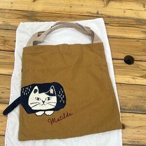 Matilda-san Cat Cat Tote Bag Large Capacity Cute Shopping Kusuguru Japan Bag